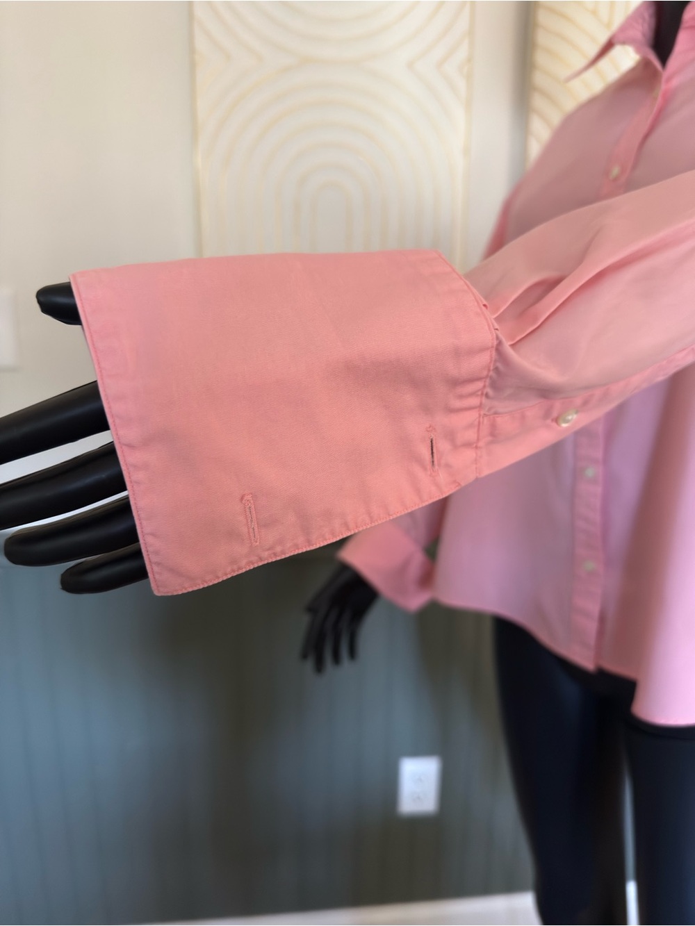 Brooks Brothers Women’s Large Pink French Cuff Button Down Shirt 100% Cotton - Picture 7 of 10